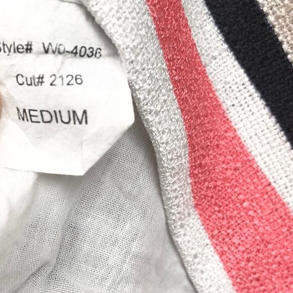 Aqua Sleeveless Striped Tank Dress Size Medium - Picture 6 of 9